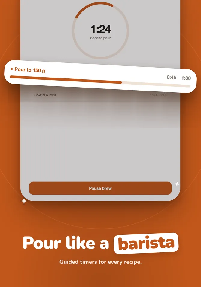 Brewlog sample app, Pop style, iPhone Duo inner display, screenshot 4 of 5
