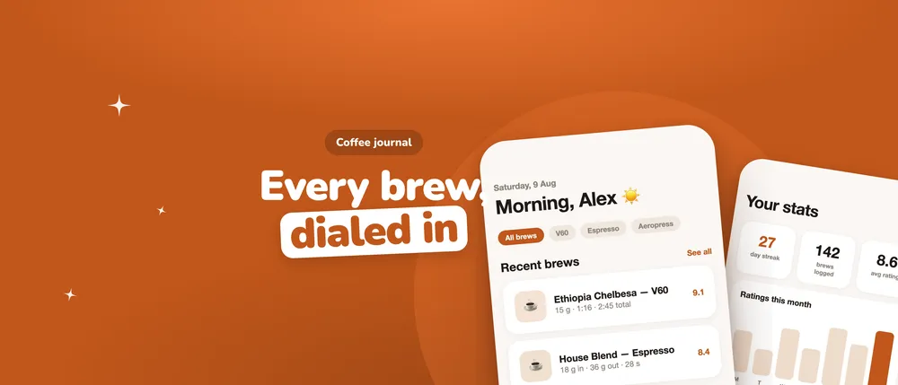 The sample app's header in Pop, text left