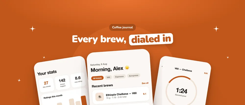 The sample app's header in Pop, text on top